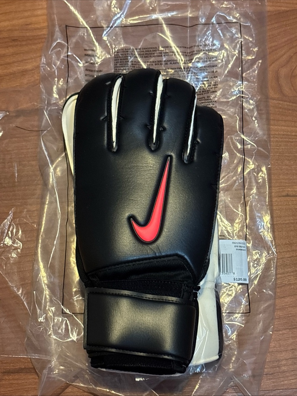 Nike Gunn Cut Player Edition Goalkeeper Gloves Black FB2105-010 Mens Size 11 NWT